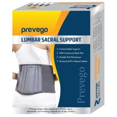 Prevego Lumbar Sacral Support (M) 1's - Abdomen/Neck/Arm/Elbow Supports