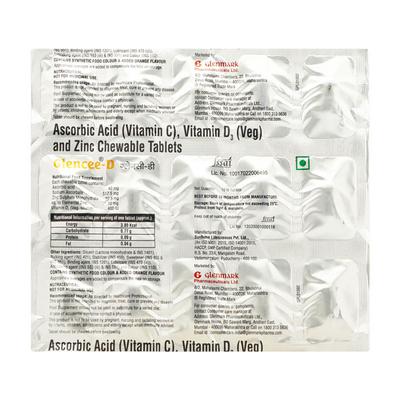 GLENCEE D Chewable Tablet 15's - Supplements-Vam