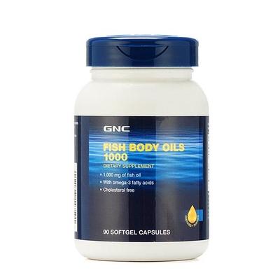 GNC Fish Body Oil 1000 mg Capsule 90's - Omega Fish Oil Fatty Acids
