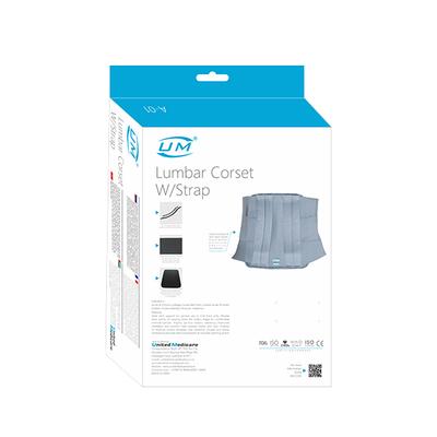 UM Lumbar Corset W/Strap (A01) (S) - Abdomen/Neck/Arm/Elbow Supports