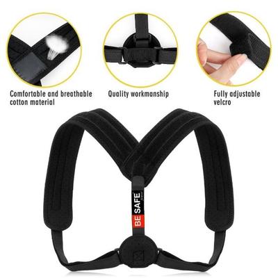 Be Safe Forever Clavicle Brace Support for Posture Correction - Grey (S) - Abdomen/Neck/Arm/Elbow Supports
