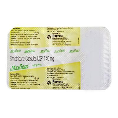MEDIGAS Capsule 10's - Ulcer/Reflux/Flatulence-Aaa