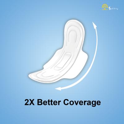 Saffty Ultra Thin Sanitary Pads 320 MM with Dry Cover and Wings (XXL) 40's - Sanitary Napkins