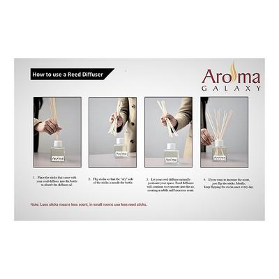 Aroma Galaxy (Alcohol Free) Fragrant Reed Diffuser Kit - Orange Blossom 30 ml - Carrier Oils