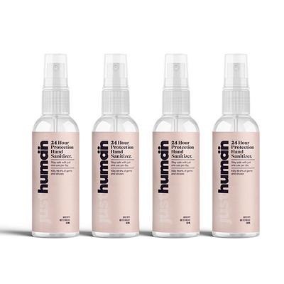 Just Human 24 Hour Protection Hand Sanitizer (Pack of 4 x 50 ml) - Hand Sanitizer
