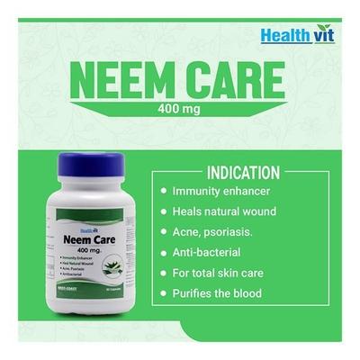 Healthvit Neem Care 400 mg Capsules 60's - Hair & Skin