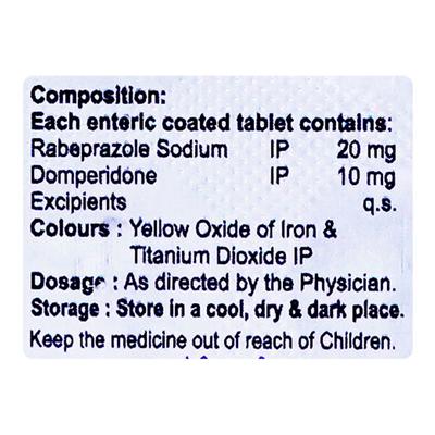 RABICER D Tablet 10's - Ulcer/Reflux/Flatulence-Aaa