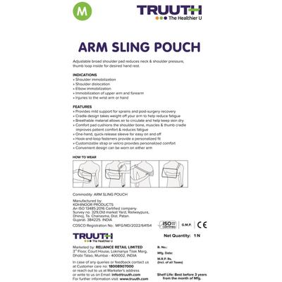 Truuth Shoulder Arm Sling (M) - Abdomen/Neck/Arm/Elbow Supports