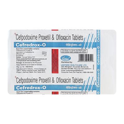 CEFREDROX O Tablet 10's - Bacterial Infections-Cep