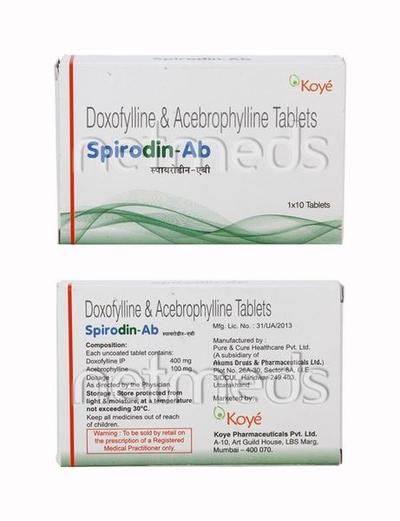 Spirodin AB Tablet 10'S - Asthma/COPD-Ast