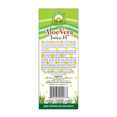 Basic Ayurveda Aloe Vera Juice-H 500 ml - Ayurvedic Juices