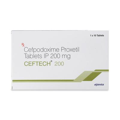 CEFTECH 200mg Tablet 10's - Bacterial Infections-Cep