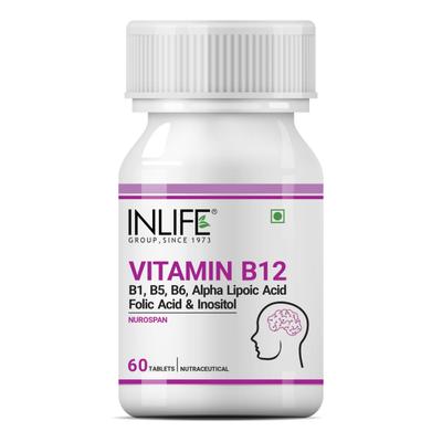 Inlife Vitamin B12 Alpha Lipoic Acid (Ala) for Cognitive Memory Health 60's - Multi-Vitamins