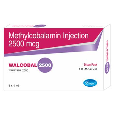 WALCOBAL 2500mcg Injection 1's : Uses, Side Effects, Price