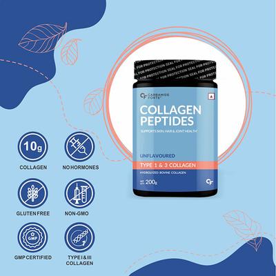 CF Collagen Peptides Powder - Unflavoured 200 gm - Calcium And Minerals