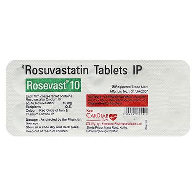 ROSEVAST 10mg Tablet 10's - High Cholesterol-Dys