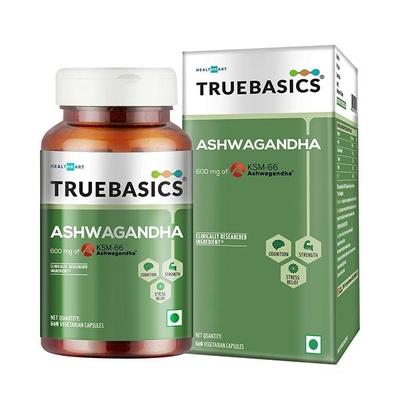 TrueBasics Ashwagandha Vegetarian Capsule 60's - Ashwagandha