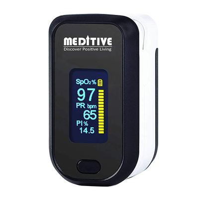 Meditive Fingertip Pulse Oximeter (MPE01) 1's - Thermometer & Oximeter