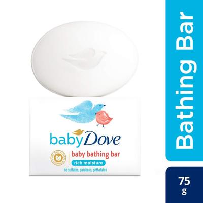 Baby Dove Rich Moisture Baby Bathing Soap 75 gm - Baby Soap
