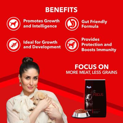 Drools Focus Starter Super Premium Dog Food 1200 gm - Petfood