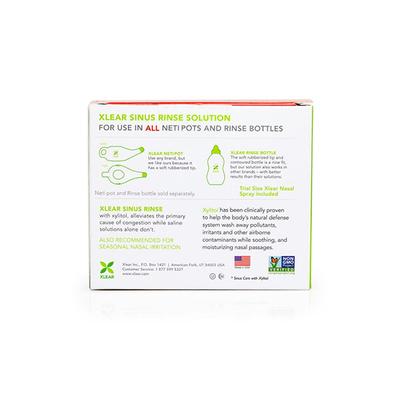 Xlear Sinus Care Rinse Packets Saline Nasal Wash with Xylitol (Pack of 20 x 6 gm) - Nasal Decongestion