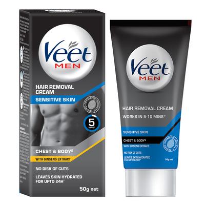 Veet Hair Removal Cream for Men - Sensitive Skin 50 gm - Shaving & Hair Removal