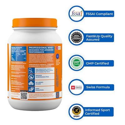 Fast&Up Whey Advanced Protein Powder - Creamy Vanilla Flavour 912 gm - Whey Proteins