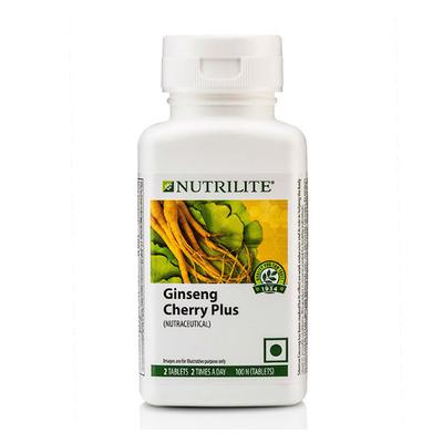 NUTRILITE GINSENG CHERRY PLUS TABLET 100'S - Herbal Dietary Supplement