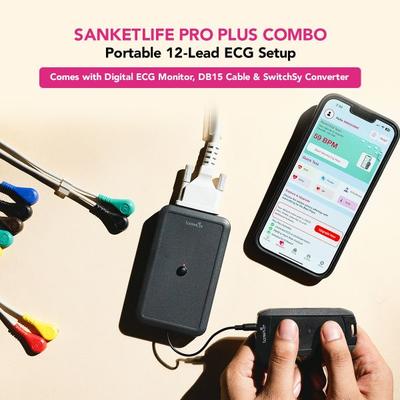 Agatsa SanketLife Pro+ Combo Portable ECG Machine - Health Monitoring Devices