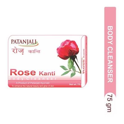 Patanjali Body Cleanser - Rose Kanti 75 gm - Soaps