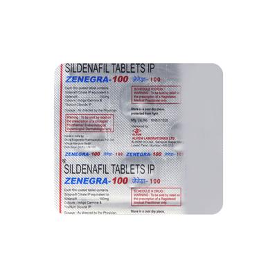 Zenegra 100 Tablet 4'S - Impotence/Erectile Dysfunction (Ed)