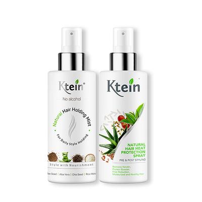 Ktein Hair Spray Combo (Natural Hair Holding Mist 100 ml + Hair Natural Heat Protection Pre & Post Styling Hair Spray 100 ml) - Hair Sprays & Mists