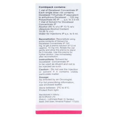 Docecad 120mg Injection 3ml - Cancer Oncology-Cyt