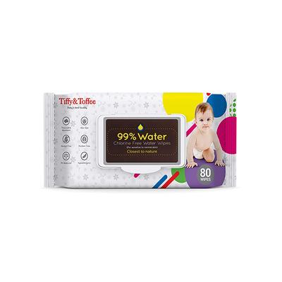 Tiffy & Toffee 99% Water Baby Wet Wipes (Pack of 6 x 80's) - Diapers & Wipes