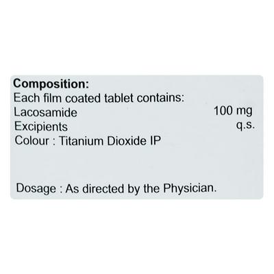 LACOTAB 100 Tablet 15's - Epilepsy/Convulsion-Ant
