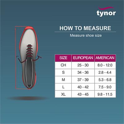 Tynor Foot Drop Splint With Liner Left (M) (D 43) - Knee/Ankle/Leg/Foot Supports