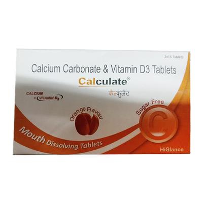 CALCULATE Sugar Free Orange Flavour Tablet 15's - Supplements-Cal