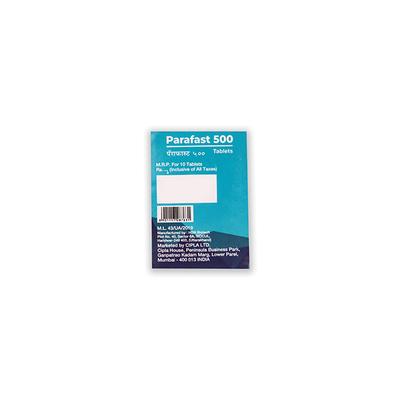 Parafast 500mg Tablet 10'S - Pain relief-Ano