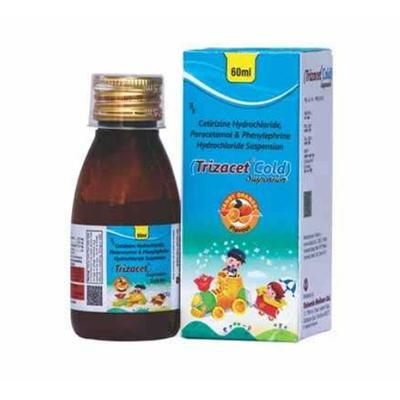 TRIZACET COLD TANGY ORANGE FLAVOUR Suspension 60ml - Fever-Ana
