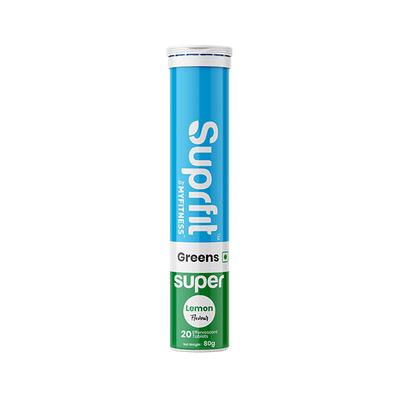 SuprFit Super Greens Effervescent Tablet - Lemon Flavour 20's - Multi-Vitamins