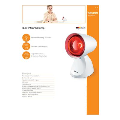 Beurer Infrared Lamp (IL 11) - Health Monitoring Devices