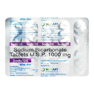 SODIC DS Tablet 10's - Ulcer/Reflux/Flatulence-Aaa