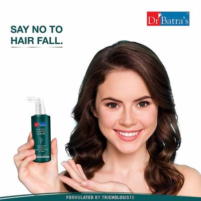 Dr Batra's Hair Fall Control Shampoo 500 ml + Hair Fall Control Serum 125 ml + Hair Oil 100 ml - Hair Treatment
