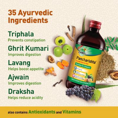 Zandu Pancharishta Digestive Tonic 450 ml - Digestive Care
