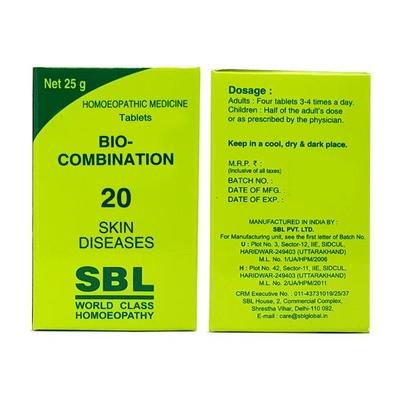 SBL Bio-Combination 20 Tablet 25 gm - Bio-Combination