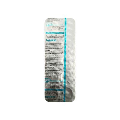 TEPID 650mg Tablet 10's - Fever-Ana