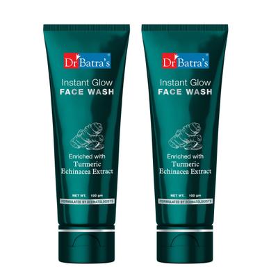 Dr Batra's Instant Glow Face Wash - Turmeric (Pack of 2 x 100 gm) - Face Washes