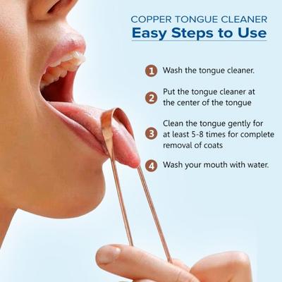 Oralvit Tongue Cleaner - Copper 2's - Floss & Tongue Cleaners