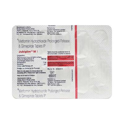 Jubiglim M1 Forte Tablet 10'S - Diabetes-Ant