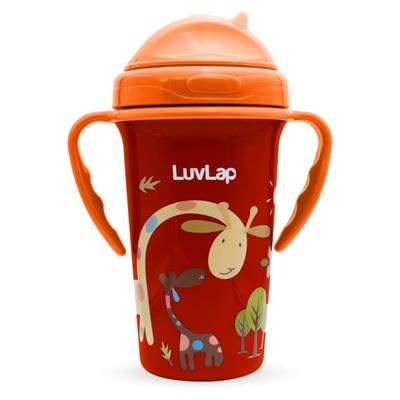 LuvLap Tiny Giffy Sipper - Orange 300 ml - Feeding & Nursing